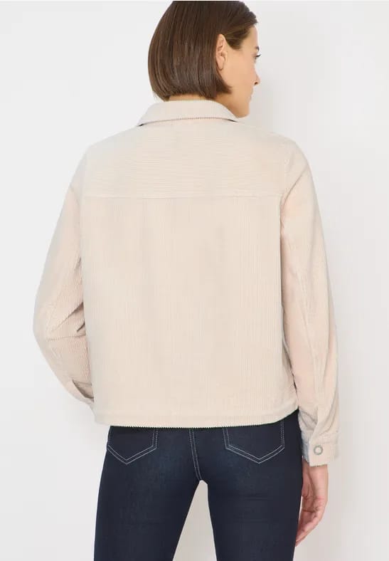 Corduroy jas met trekkoord