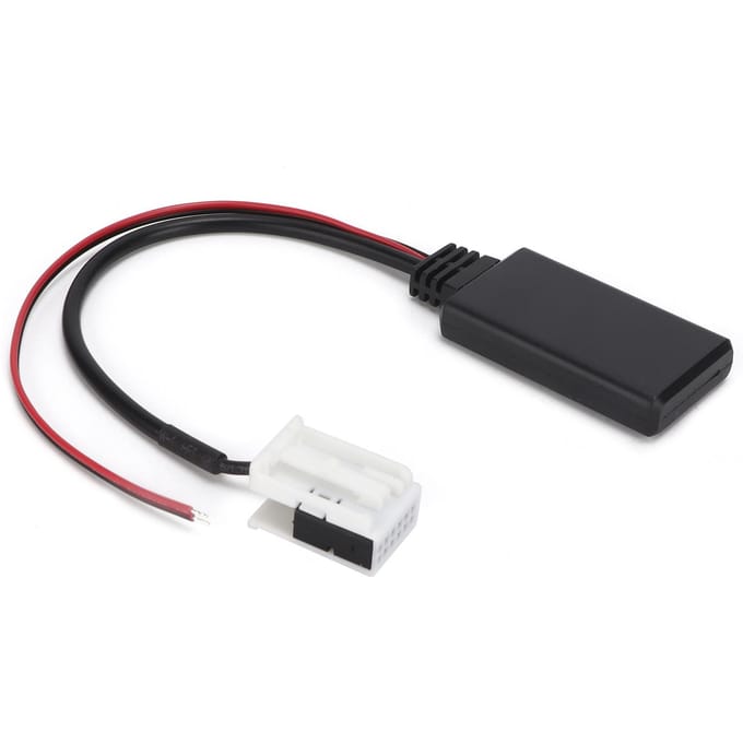 Module Bluetooth de Voiture 12V Câble AUX IN Adaptateur Audio Sans Fil Remplacement pour Delta 6 7 black