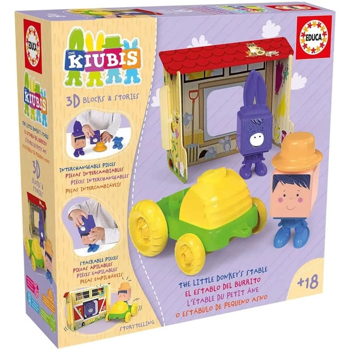Het 3d scenario van de burritoschuur Educa The Kiubis