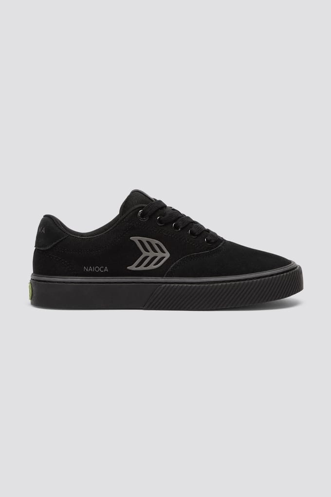 Cariuma Naioca Pro Suede And Canvas Stripe All Black Größe: 43 | Trainers Outlet | Unisex | Schwarz