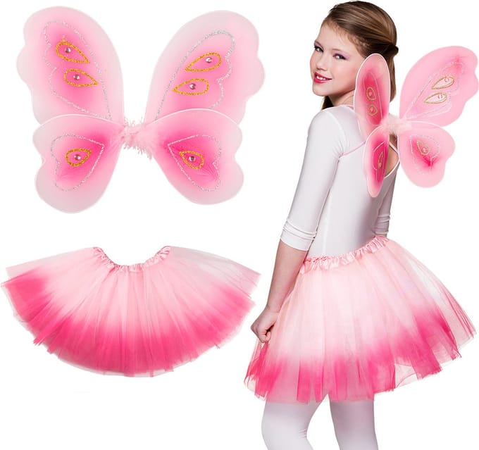 Boland - Set Fee Roze - Kinderen - Vrouwen - Fee - Fee - Elfje - Fantasy - Sprookje