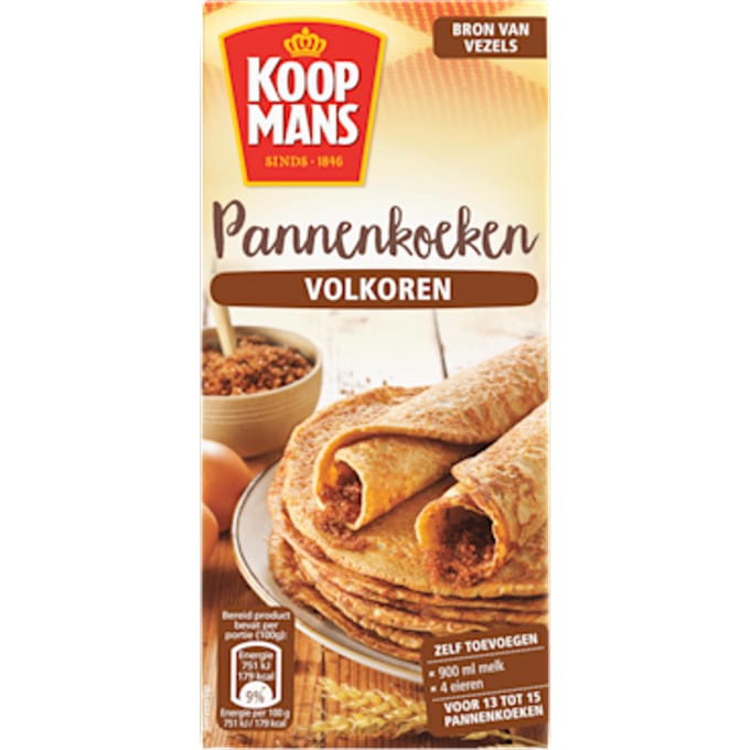 Pannenkoekenmix volkoren