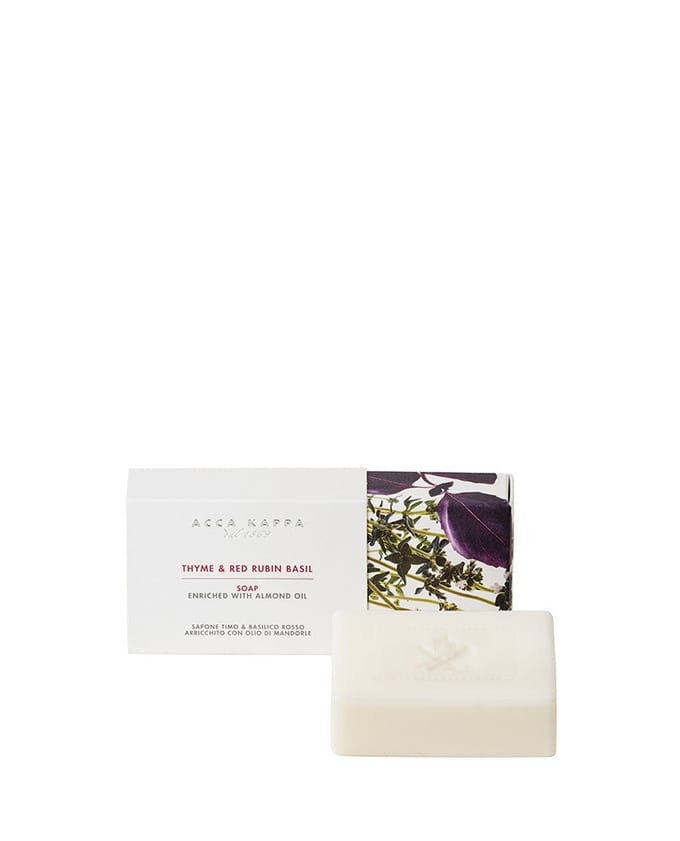 Acca Kappa Soaps Zeep Thyme & Red Rubin Basil Soap 150gr