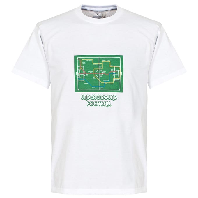 Underground Football T-Shirt - White - M