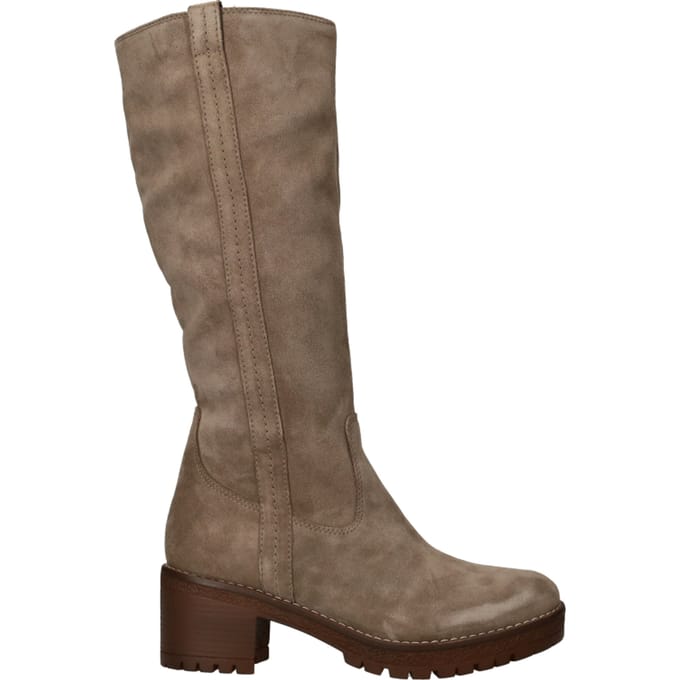 LOFF 1881 Lange laarzen - Dames - Taupe - Maat:40