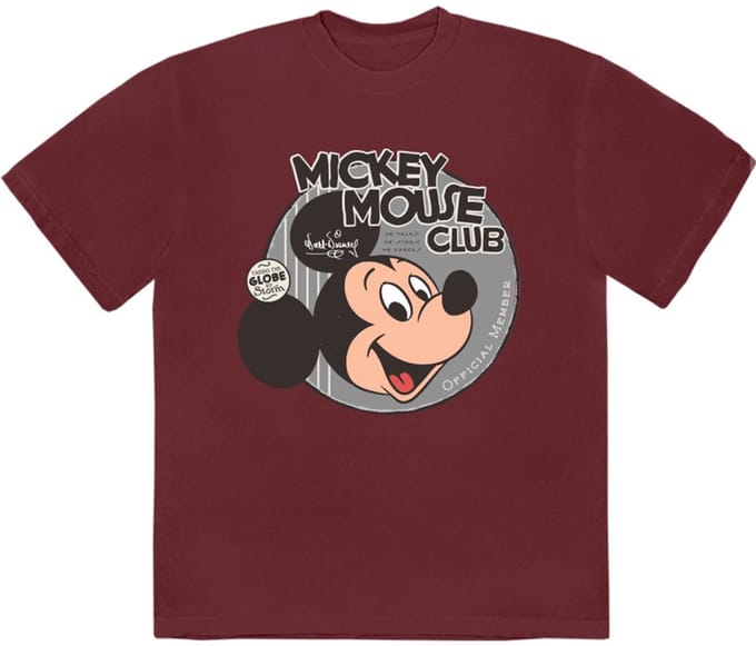 Disney - Mickey Mouse Club Heren Tshirt - S - Rood
