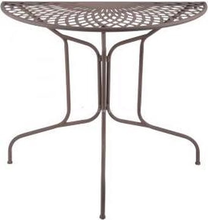 Halfronde tafel metaal