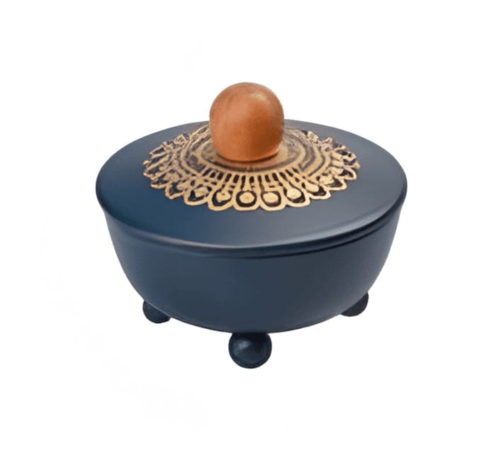Wierookbrander met handvat Blauw Goud