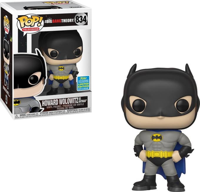 Howard as Batman #834 Limited Editie – Big Bang Theory – SDCC 2019 – Funko POP!