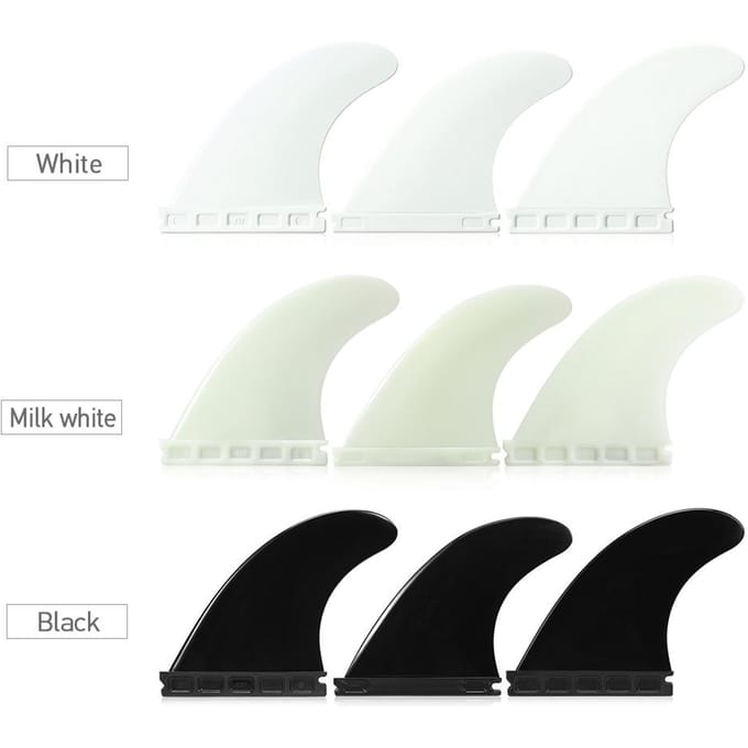 Tri Fin 4.37 Surfen Tri Fin Set Surfplank Vinnen Thruster 3 Pakken wit