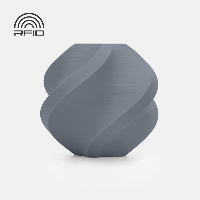 Bambu Lab PLA Matte Filament – Ash Gray – 1 kg – 1.75 mm op Spoel