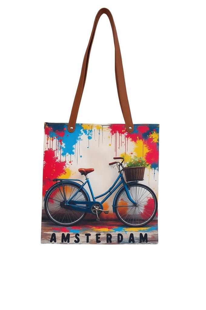 Canvas Tas Amsterdam Fiets