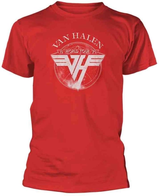 Van Halen - 1979 Tour Heren T-shirt - M - Rood