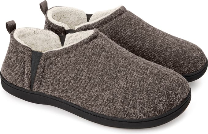 Pantoffels Heren - Sloffen - Grijs - Anti-slip - Maat 46/47 - Comfeet
