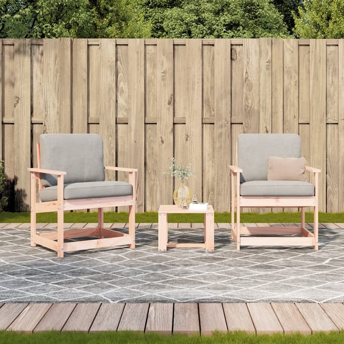 vidaXL - 3-delige - Loungeset - massief - douglashout