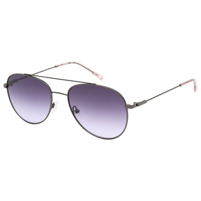 Calvin Klein paarse gradiëntlens gunmetal donkerzilveren zonnebril