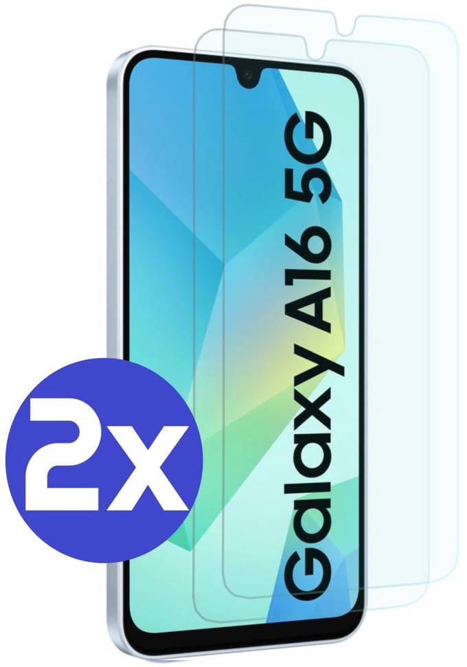 Premium Screenprotector Geschikt Voor Samsung A16 - Gehard Glas - 2 Stuks