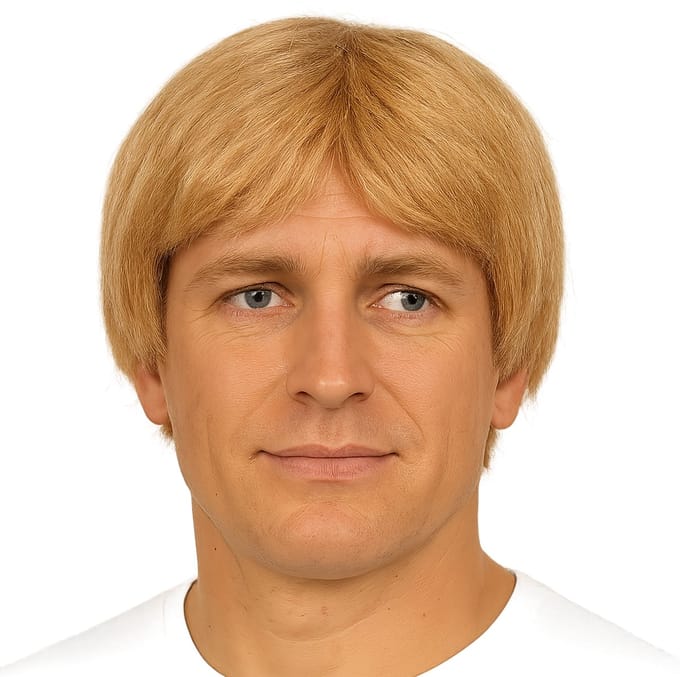 Blonde Verkleedpruik Korte Coupe – Feestpruik voor Carnaval & Themafeest