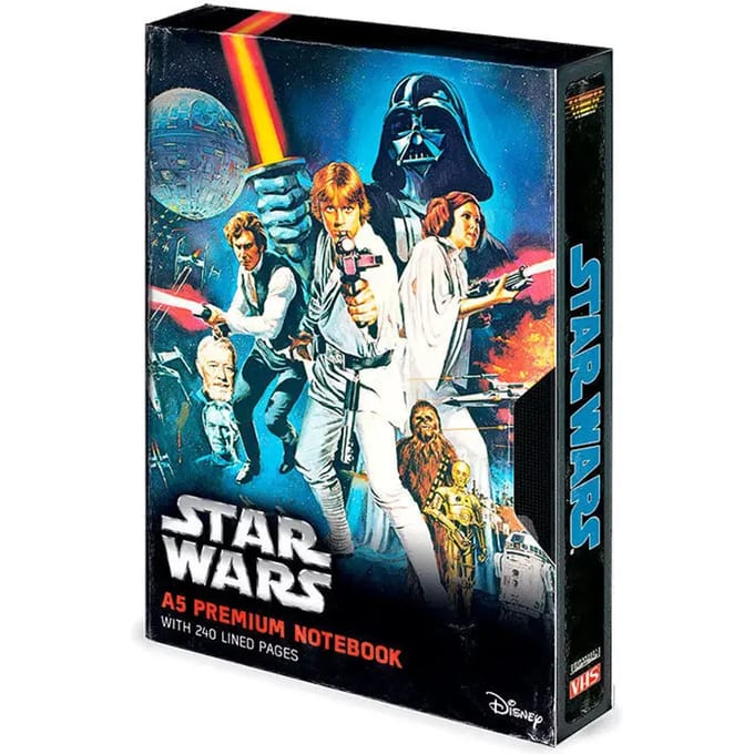 Star Wars - A New Hope VHS - A5 Premium Notebook