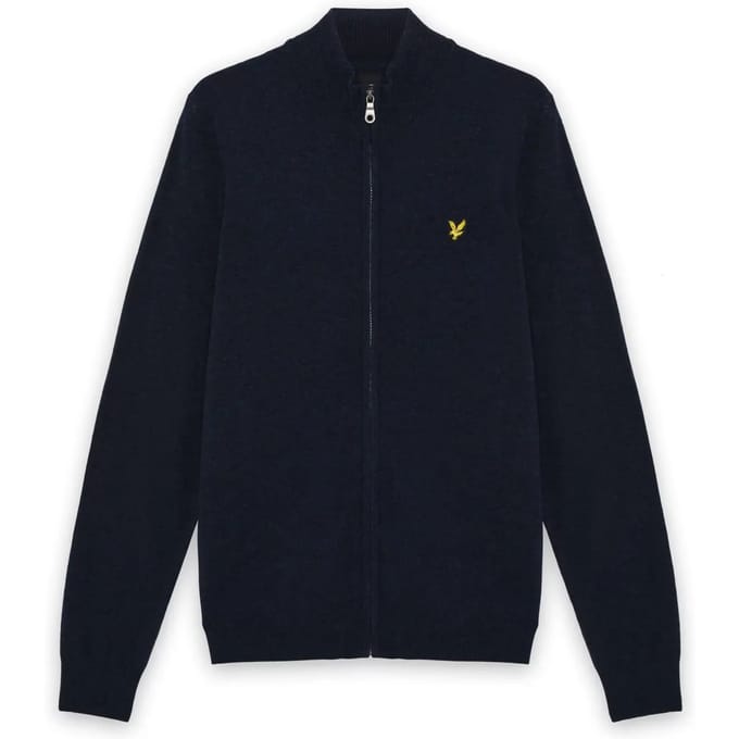 Lyle & Scott Kn2102vc Trui Met Volledige Rits Blauw,Grijs S Man
