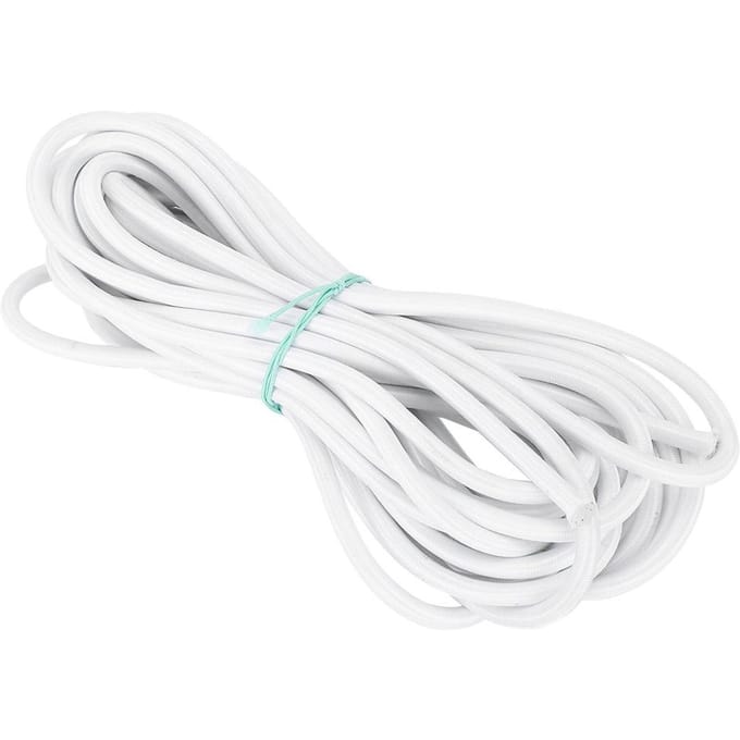 7mm 10m 32.8ft Forte Élasticité Corde Élastique Ronde Cordon Couture Accessoires DIY Blanc white
