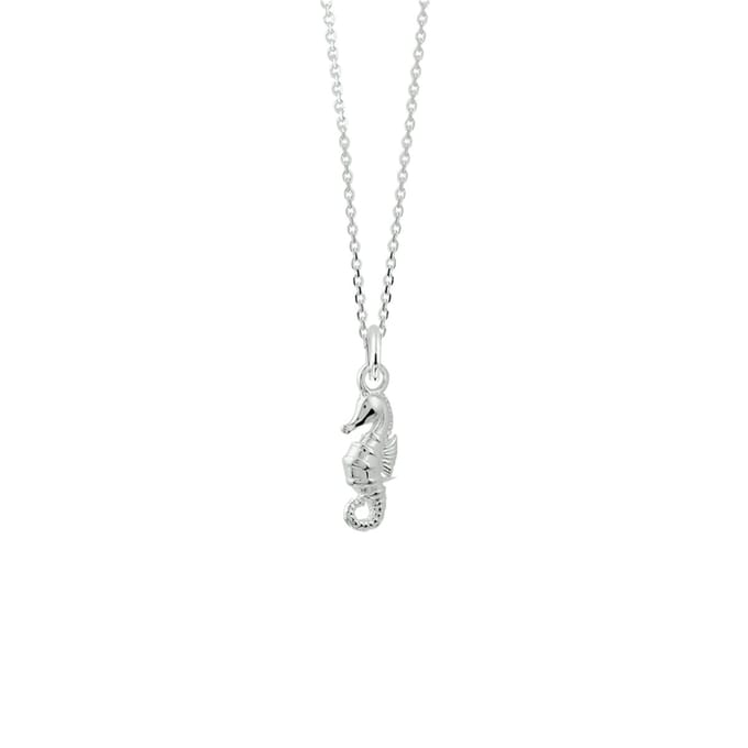 Glams ketting zeepaard 1,1 mm 41 + 4 cm - Zilver