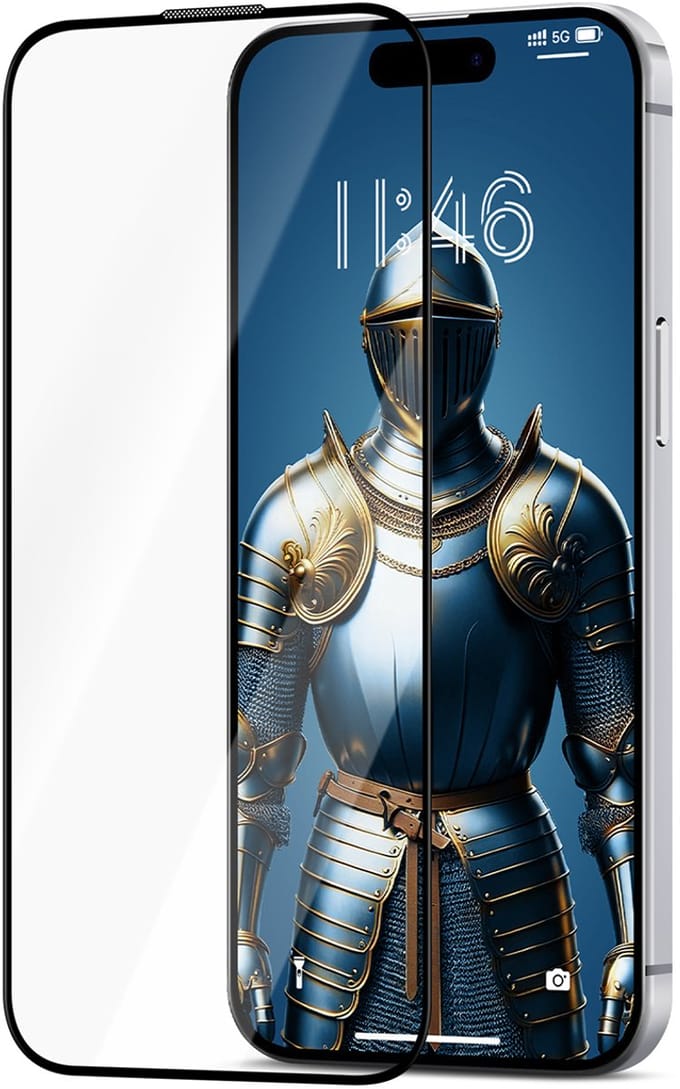 Joyroom JR-MAR0317 - Gehard Glazen Screenprotector - iPhone 15 Plus/16 Plus - Antireflecterend - Antivingerafdruk