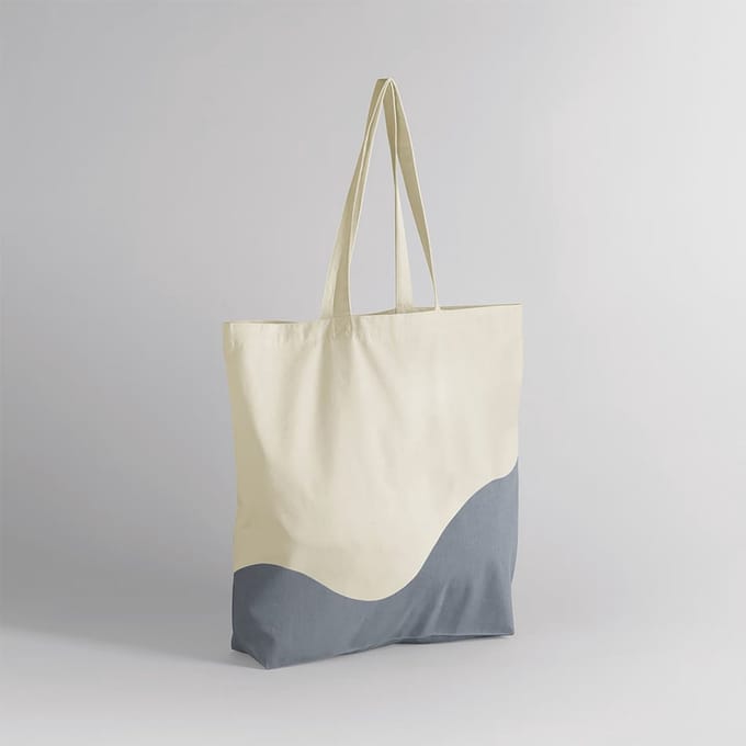 Organische swirl-print tas Westford Mill