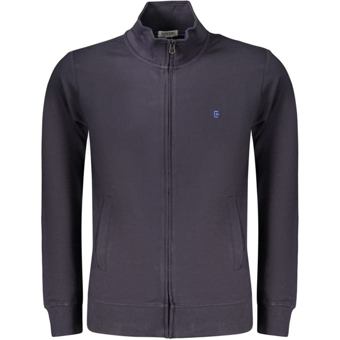 Coveri Moving Blauwe Katoenen Heren Sweater