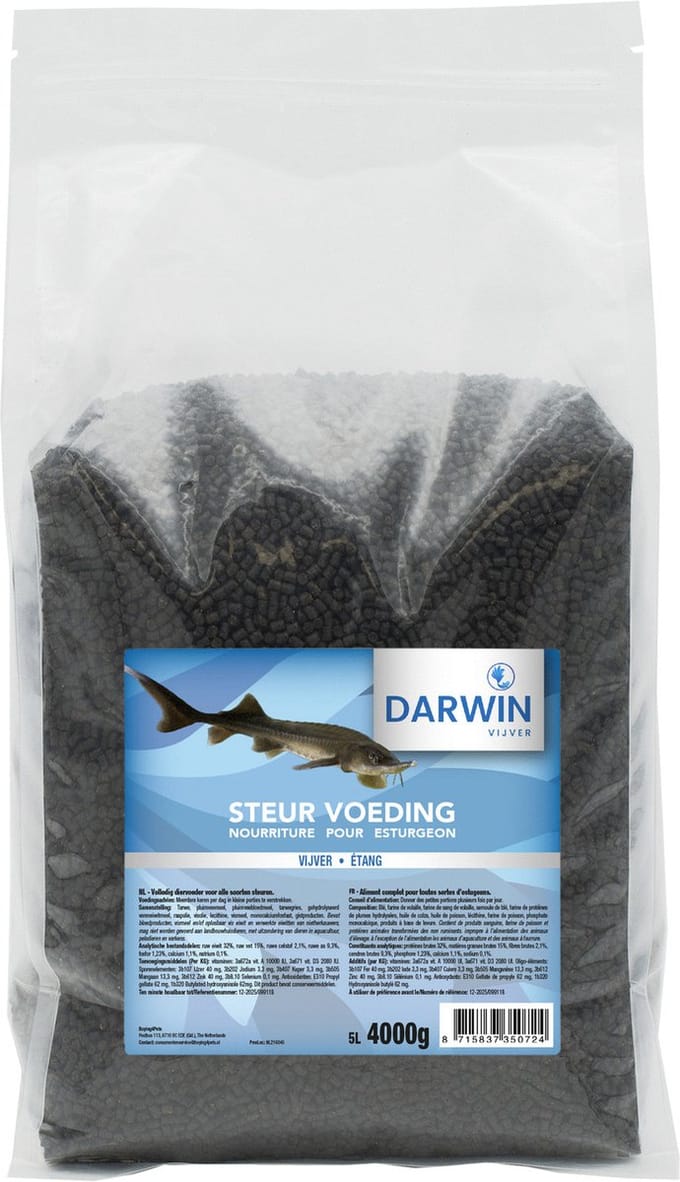 Darwin Steurvoer - Vijvervoer - 3 cm 5 l