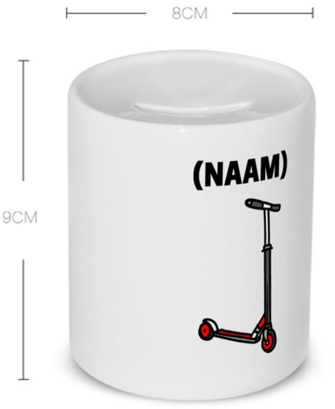 Akyol - step met eigen naam Spaarpot - Sport - skaters - skaten - 350 ML inhoud