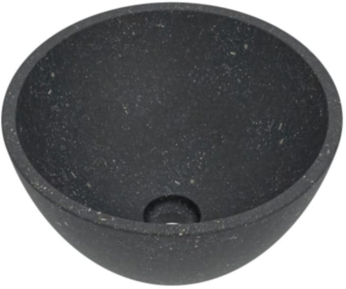Basic Line Opbouw Waskom - 40x40x14 cm - Rond - Hardsteen