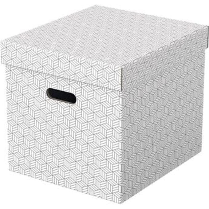 Esselte Home Kubus Opbergdoos, Set van 3 Wit