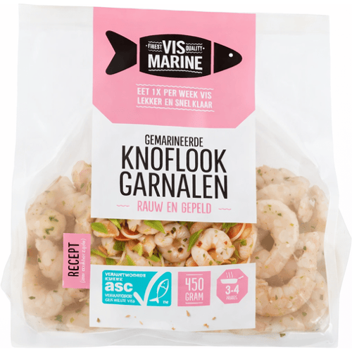 Vismarine Knoflook Garnalen - 450 g