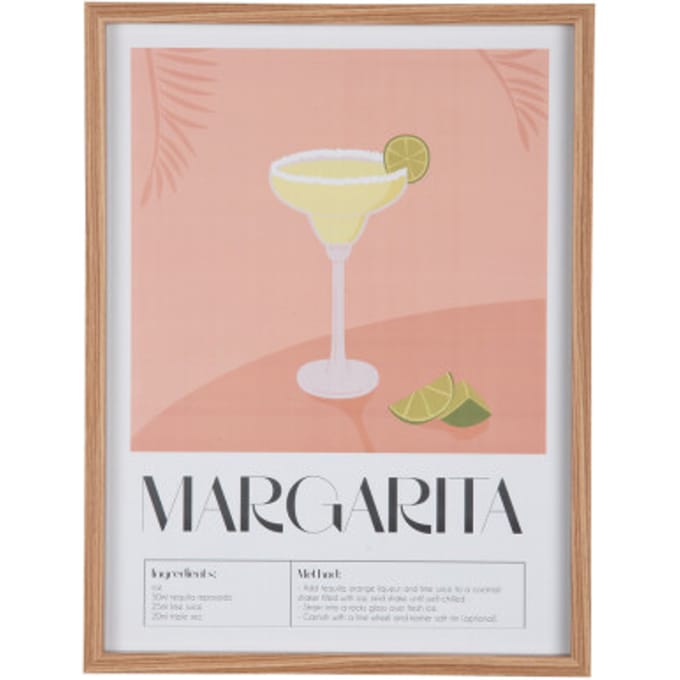 Present Time - Wall Art Margarita - Peach orange