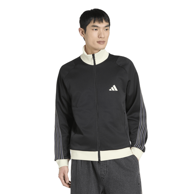 Adidas Stadium Regular Fit Pique Tracktop Trainingspakken Heren - Zwart - Maat S - Poly Mesh