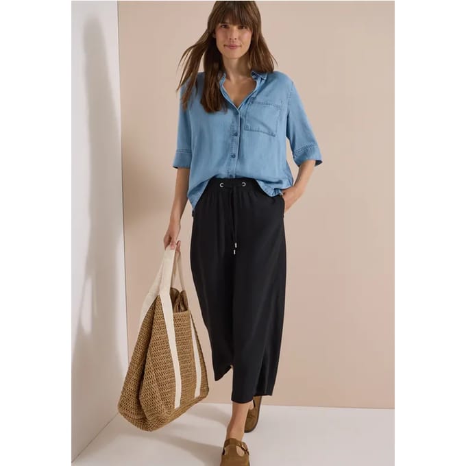 3/4 broek Wide Leg in Loose Fit