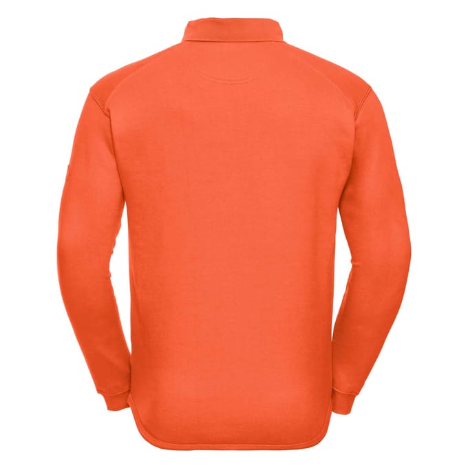 Russell Europe Mens Heavy Duty Collar Sweatshirt (Oranje)