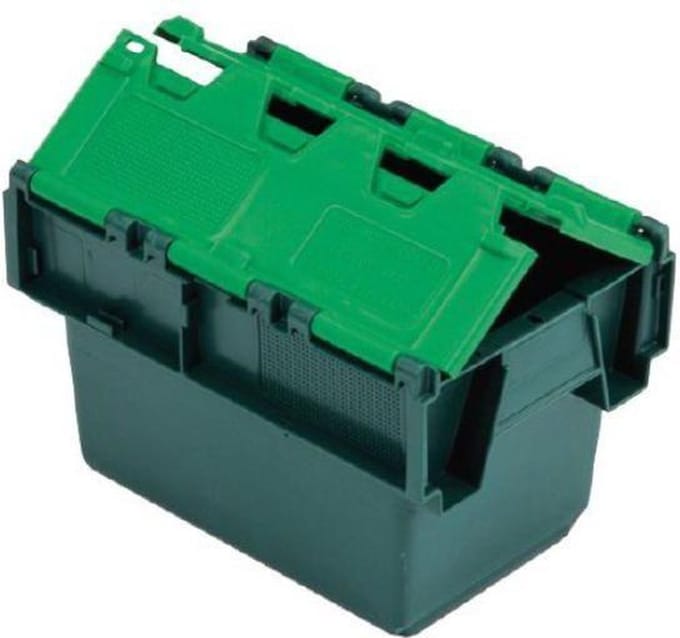Alpac Opbergbak - Distributiebak met deksel - 300 x 200 x 200 - Groen