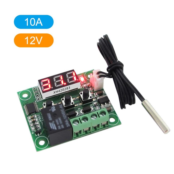 W1209 Digitale Temperatuurregelaar Board Micro Elektronisch Hoge Nauwkeurigheid NTC Sensor Temp Regeling 12V
