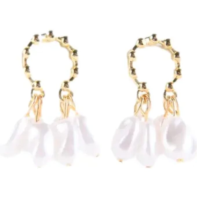 Oorbellen met parels vrouw 24 Colours