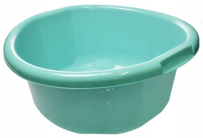 Groene Kunststof Mengkom met Handvatten - 37cm, 11L