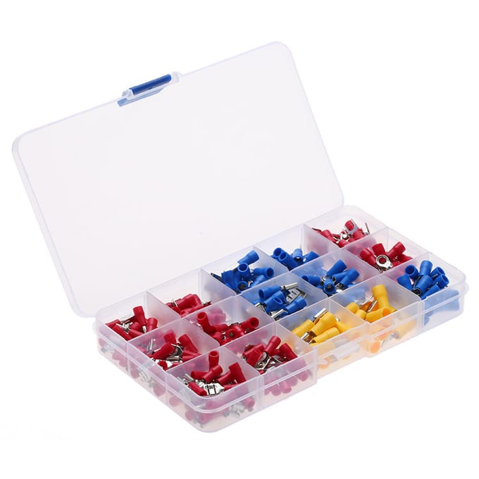 280 STKS Diverse Crimp Spade Terminal Geïsoleerde Elektrische Draad Kabel Connector Kit Set Man Vrouw red