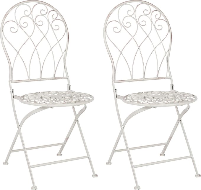 STIFFE - Tuinstoelen set van 2 - Gebroken wit - IJzer