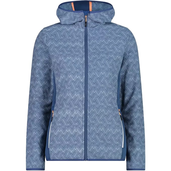 Dames fleece met capuchon CMP Knit Tech