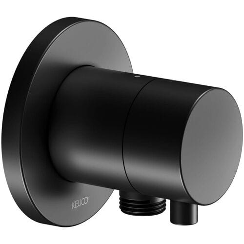 Keuco IXMO Black Selection concealed shut-off valve for 1 consumer with hose connection u. Comfort handle, round 59541371101