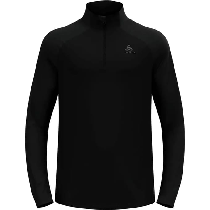 Odlo Essential Ceramiwarm Midlayer 1/2 Zip Heren - Zwart - Maat L