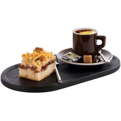 GGM Gastro (6 Stück) Tablett - SLATE - Melamin - 280x155mm - Höhe: 10mm