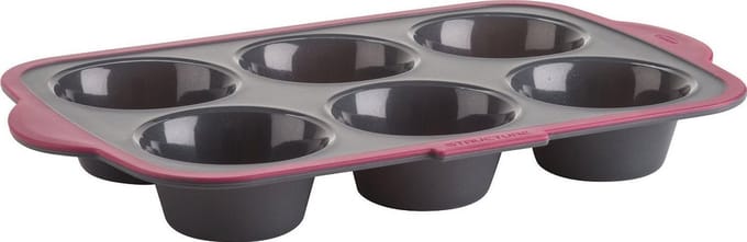 Siliconen Muffin Pan 6 Cup - Hittebestendig en Antiaanbaklaag