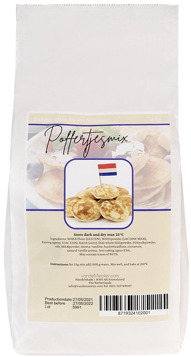 vandeMeester.com - Dutch Poffertjesmix 1 kg
